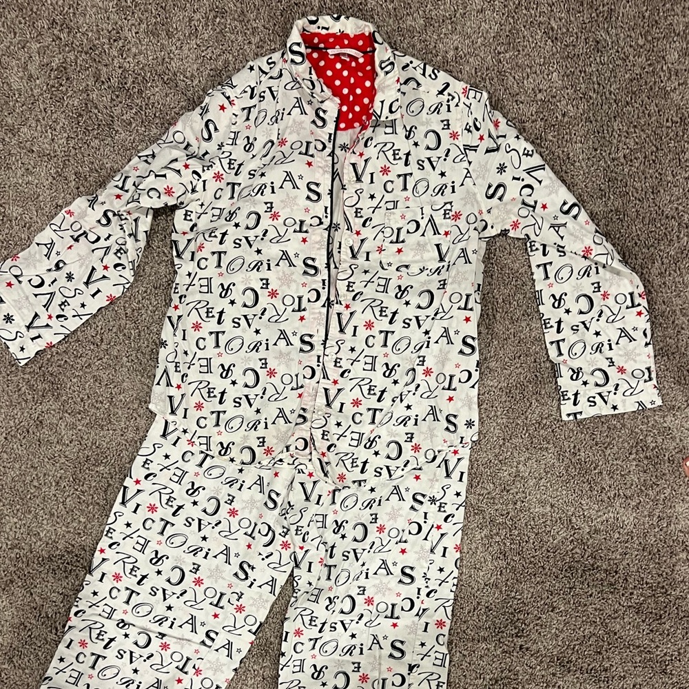 VS Flannel Long PJ Set Small